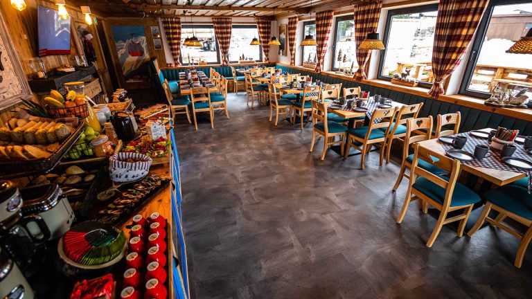 Restaurantbereich in der Pension