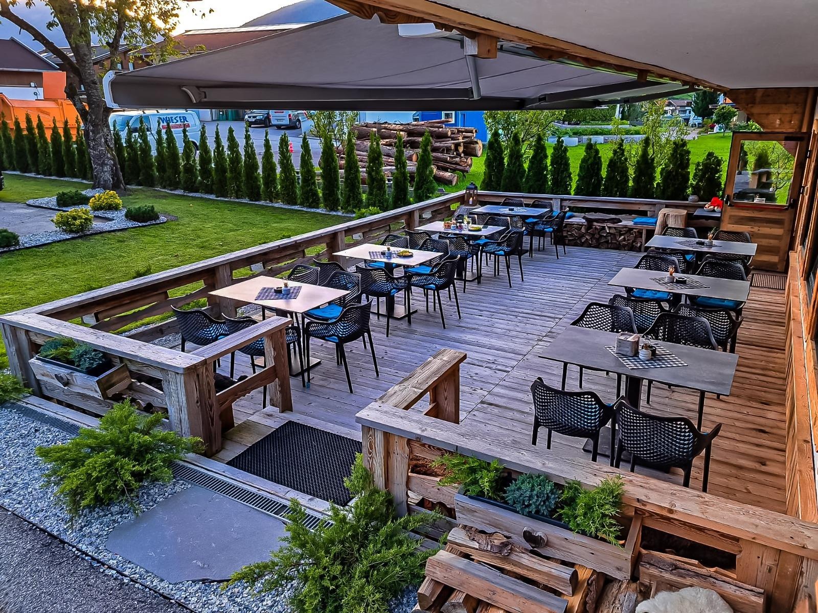 Terrasse der Kitzbühel Alpen Pension